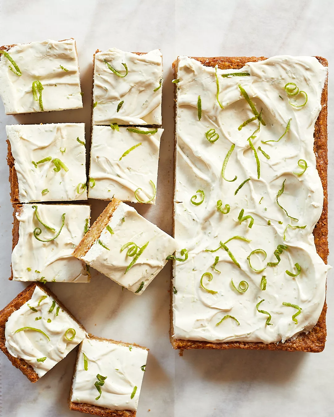 Lime-Frosted Coconut Bars