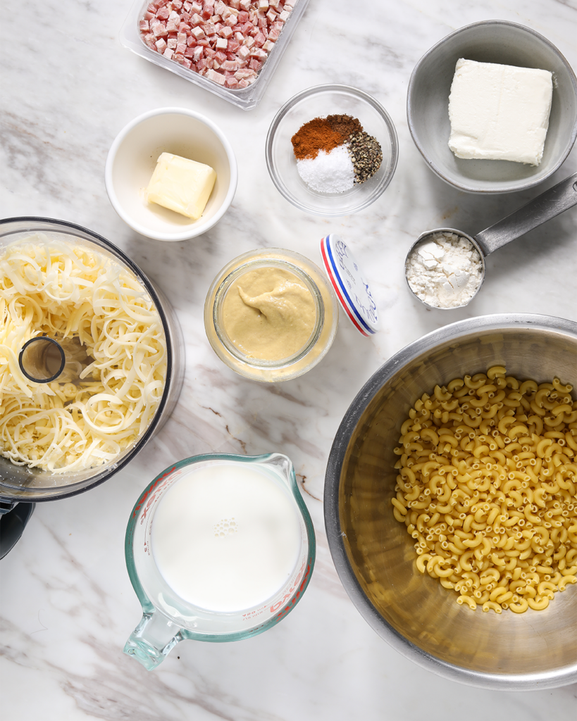 ingredients for mac n cheese bites